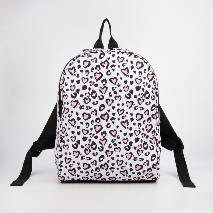 Рюкзак, отдел на молнии, наружный карман, цвет белый/розовый
Рюкзак, отдел на молнии, наружный карман, цвет белый/розовый