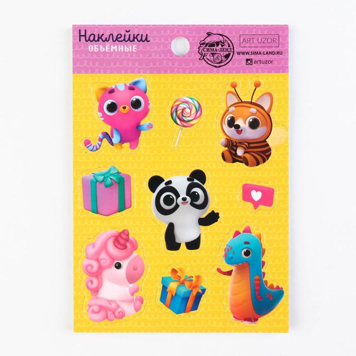 EVA наклейка "Милые зверята", 11 х 15,5 см 
EVA наклейка "Милые зверята", 11 х 15,5 см