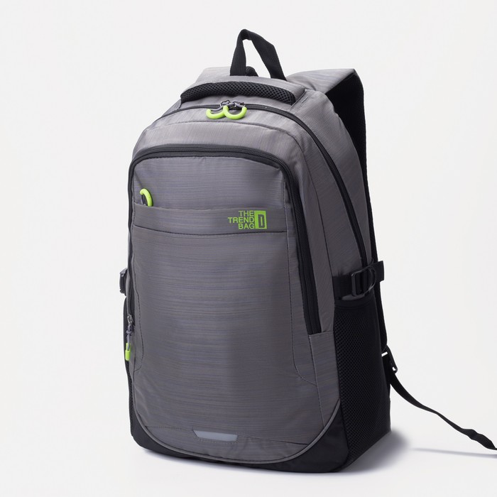 Рюкзак, 2 отдела на молниях, наружный карман, 2 боковых кармана, дышащая спинка, цвет серый
Рюкзак, 2 отдела на молниях, наружный карман, 2 боковых кармана, дышащая спинка, цвет серый