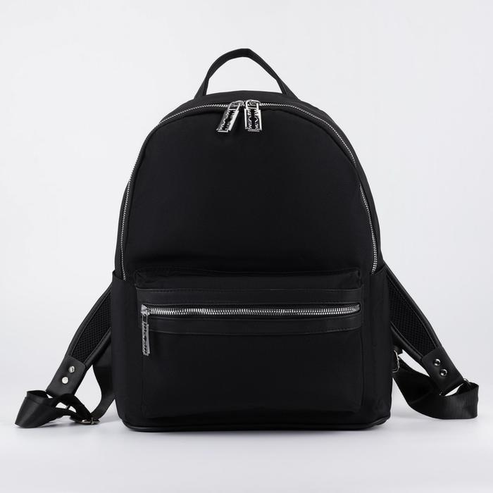 Рюкзак, отдел на молнии, наружный карман, 2 боковых кармана, цвет чёрный
Рюкзак, отдел на молнии, наружный карман, 2 боковых кармана, цвет чёрный