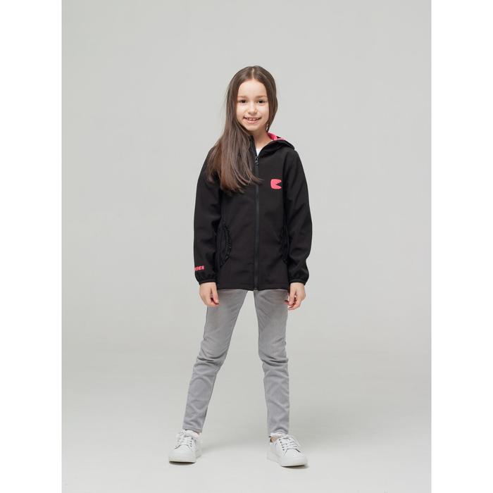 фото Ветровка для девочки «поля», рост 128 см, цвет розовый