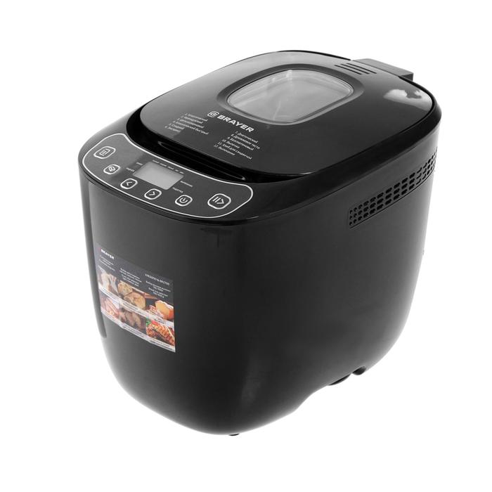 Хлебопечка BRAYER BR2700, 550 Вт, 12 программ, выбор цвета корочки, черная
Хлебопечка BRAYER BR2700, 550 Вт, 12 программ, выбор цвета корочки, черная