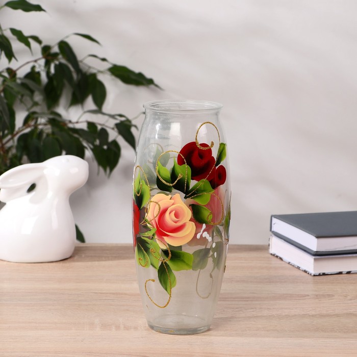 Ваза Розы с росписью на крашеном стекле, d-7; 10х23 см
Ваза Розы с росписью на крашеном стекле, d-7; 10х23 см