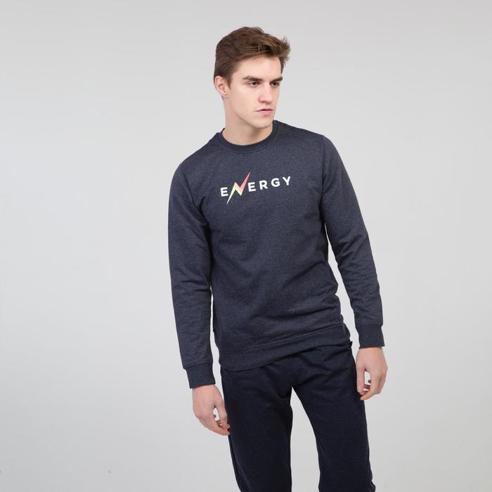 Толстовка мужская, цвет тёмно-синий меланж, размер 46
Толстовка мужская, цвет тёмно-синий меланж, размер 46