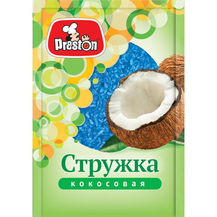 Кокосовая стружка голубая "Preston", 40г
Кокосовая стружка голубая "Preston", 40г