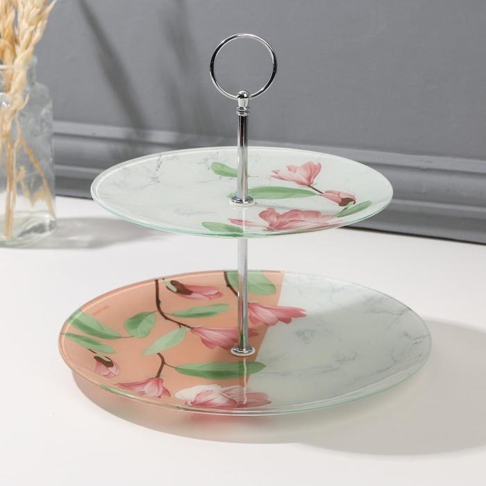 Двухъярусное блюдо «Цветы», 19.8 см, 24.8 см
Двухъярусное блюдо «Цветы», 19.8 см, 24.8 см