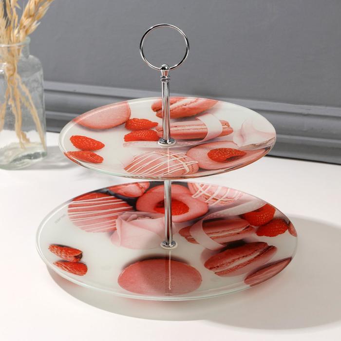 Двухъярусное блюдо «Макаруны», 19.8 см, 25 см
Двухъярусное блюдо «Макаруны», 19.8 см, 25 см