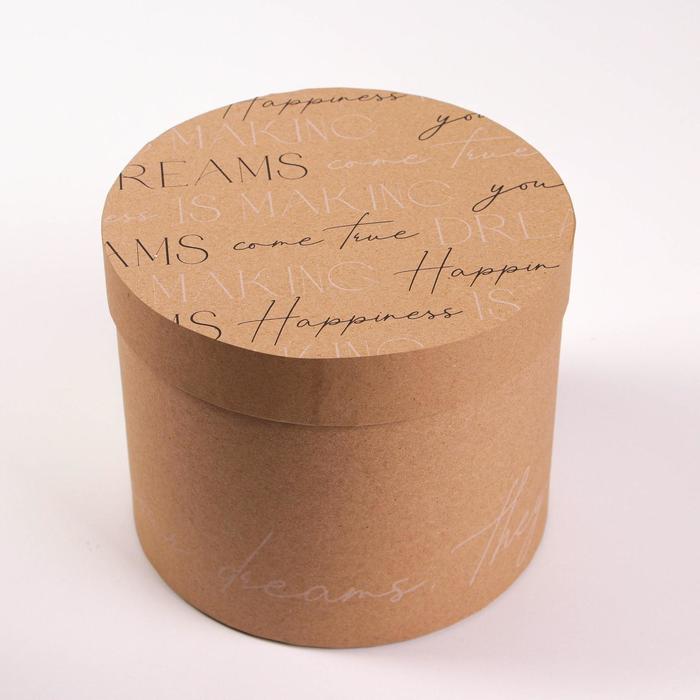 Коробка подарочная круглая «Крафт», 15 × 18 см
Коробка подарочная круглая «Крафт», 15 × 18 см