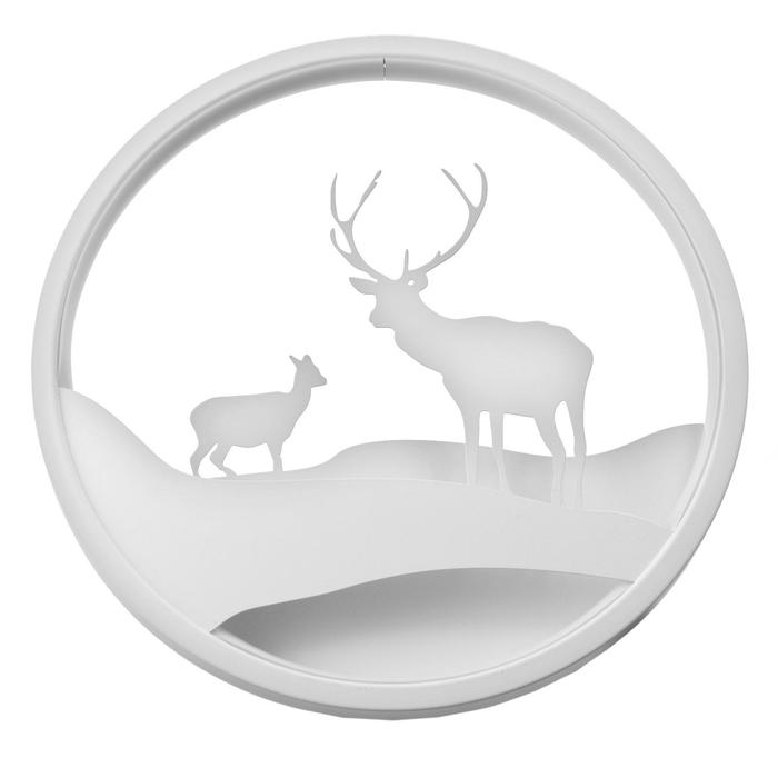 Бра "Пара оленей" LED 19Вт 3000/4000К 24х24 см белый 29х29м
Бра "Пара оленей" LED 19Вт 3000/4000К 24х24 см белый 29х29м