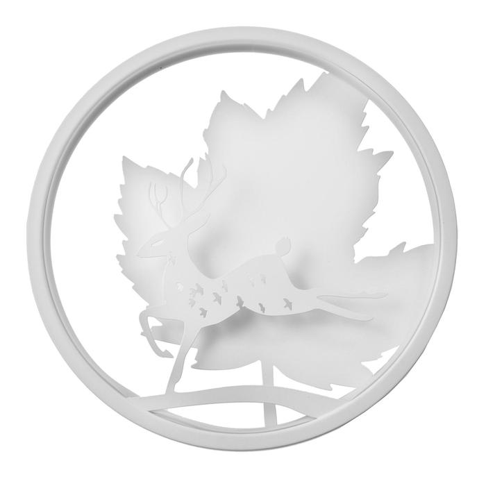 Бра "Олень и лист" LED 19Вт 3000/4000К 24х24 см белый 29х29м
Бра "Олень и лист" LED 19Вт 3000/4000К 24х24 см белый 29х29м