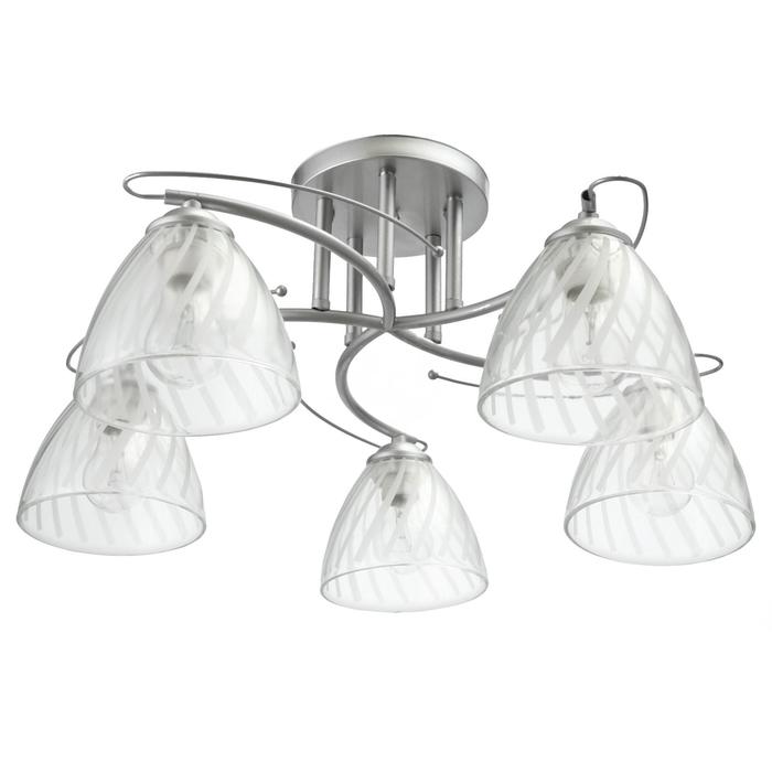 Люстра 1084/5SL 40Вт Е27 серебро 56х56х23 см
Люстра 1084/5SL 40Вт Е27 серебро 56х56х23 см