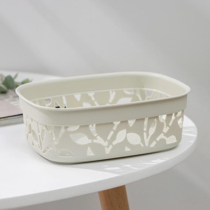 Корзина «Флора», 1 л, 6,5×14×18,5 см, цвет белый
Корзина «Флора», 1 л, 6,5×14×18,5 см, цвет белый