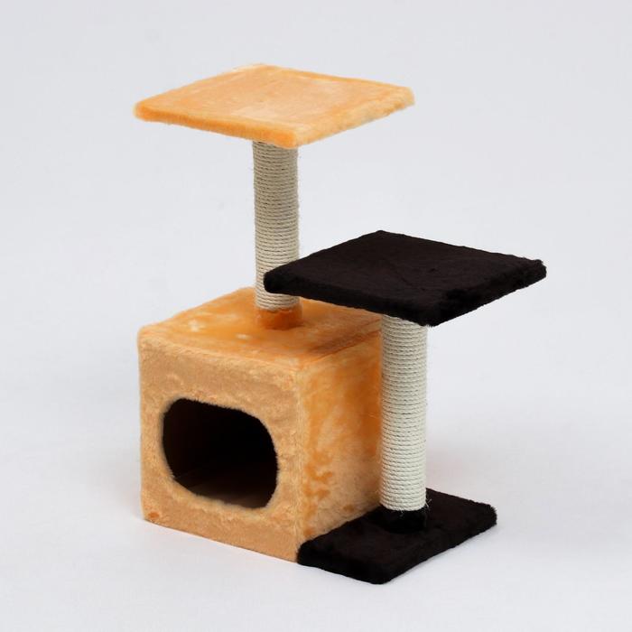 Дом-когтеточка с 2 полками, 45 х 30 х 70 см, персиково-коричневый
Дом-когтеточка с 2 полками, 45 х 30 х 70 см, персиково-коричневый