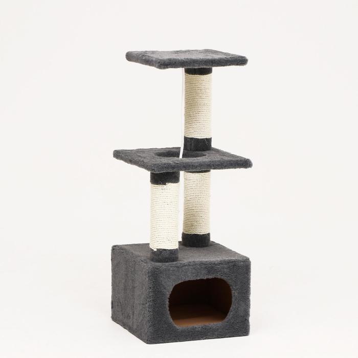 Комплекс с домом, лежанками, когтеточками, 35 х 35 х 105 см, серый
Комплекс с домом, лежанками, когтеточками, 35 х 35 х 105 см, серый