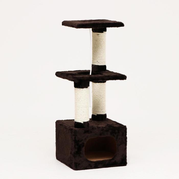 Комплекс с домом, лежанками, когтеточками, 35 х 35 х 105 см, коричневый
Комплекс с домом, лежанками, когтеточками, 35 х 35 х 105 см, коричневый
