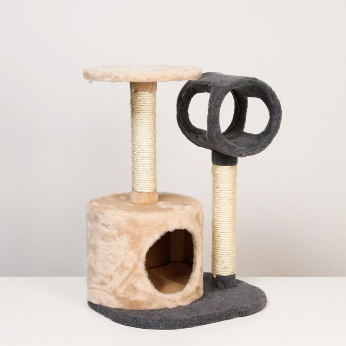 Дом-когтеточка с полкой и трубой, 42 х 40 х 75 см, бежево-серый
Дом-когтеточка с полкой и трубой, 42 х 40 х 75 см, бежево-серый