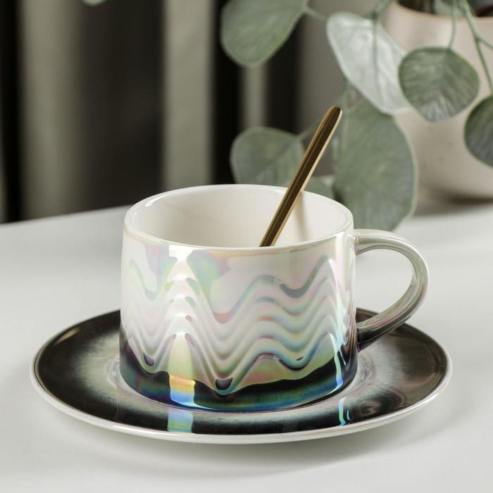 Чайная пара «Затмение», чашка 250 мл, 11×8,7×6 см, блюдце, ложка, цвет темно-синий
Чайная пара «Затмение», чашка 250 мл, 11×8,7×6 см, блюдце, ложка, цвет темно-синий