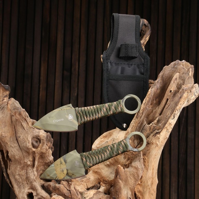 Набор ножей метательных "Стрела" сталь - 420, ркуоять - обмотка паракордом, 16 см
Набор ножей метательных "Стрела" сталь - 420, ркуоять - обмотка паракордом, 16 см