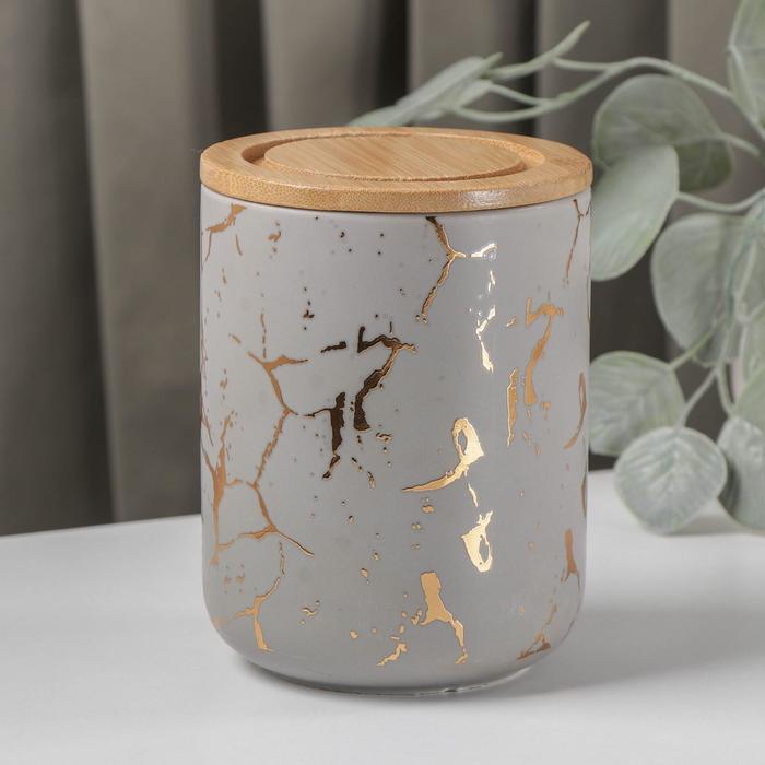 Банка для сыпучих продуктов Gold, 900 мл, цвет серый
Банка для сыпучих продуктов Gold, 900 мл, цвет серый