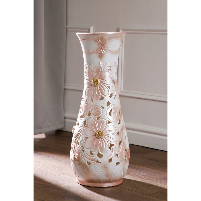 Ваза керамическая "Осень", напольная, розовая, резка, 58 см
Ваза керамическая "Осень", напольная, розовая, резка, 58 см