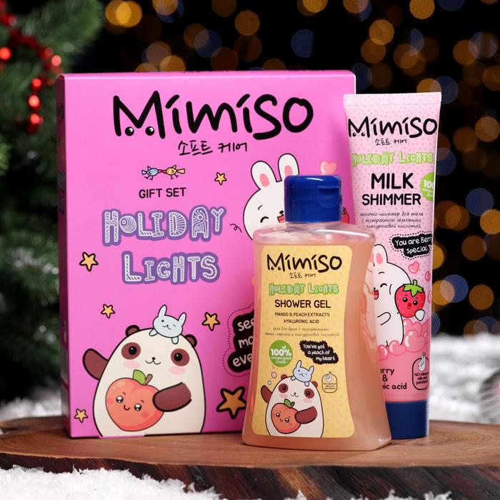 Подарочный набор Mimiso Holiday Lights: гель для душа, 250 мл + крем для тела, 100 мл