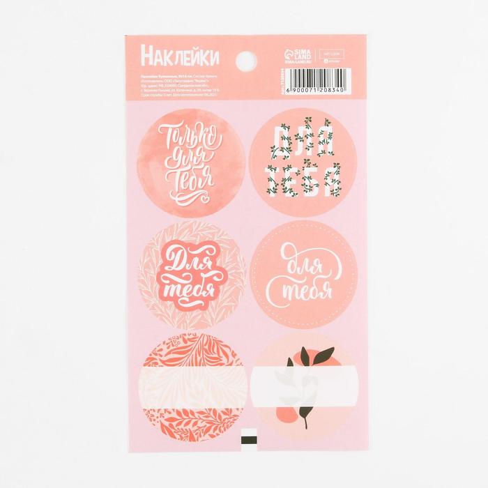 Наклейки на подарки «Для тебя», 9 × 16 см
Наклейки на подарки «Для тебя», 9 × 16 см