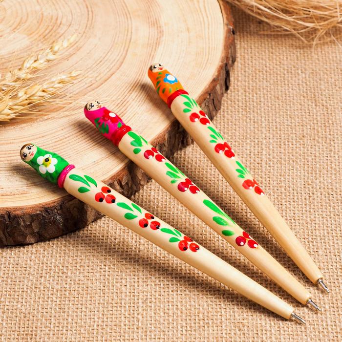 Ручка «Матрёшка», 1,5х16 см, микс, ручная роспись
Ручка «Матрёшка», 1,5х16 см, микс, ручная роспись