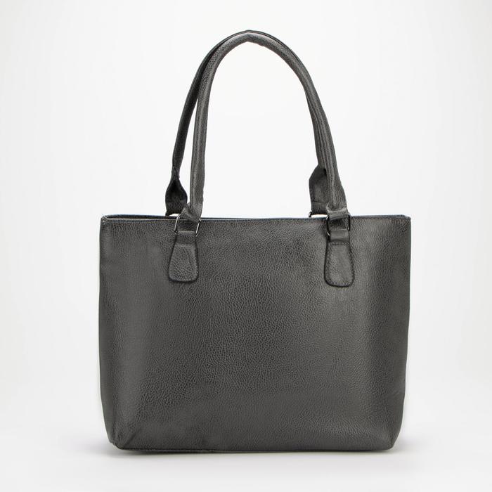 Сумка-тоут, отдел на молнии, наружный карман, цвет серый
Сумка-тоут, отдел на молнии, наружный карман, цвет серый