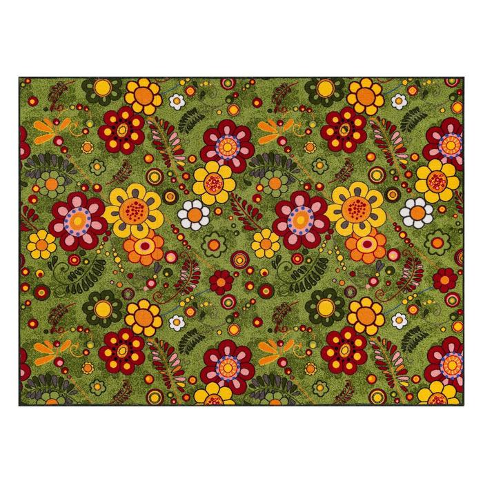 Ковер Ромашки 150х200, зеленый, BCF, войлок, полипропилен 100% 
Ковер Ромашки 150х200, зеленый, BCF, войлок, полипропилен 100%