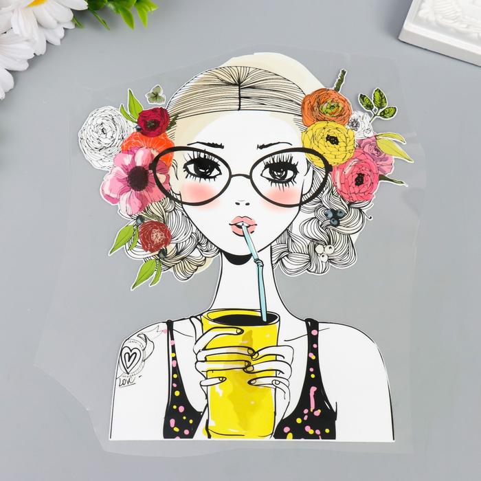 Термонаклейка "Девушка с цветами в волосах" 20х16,7 см
Термонаклейка "Девушка с цветами в волосах" 20х16,7 см