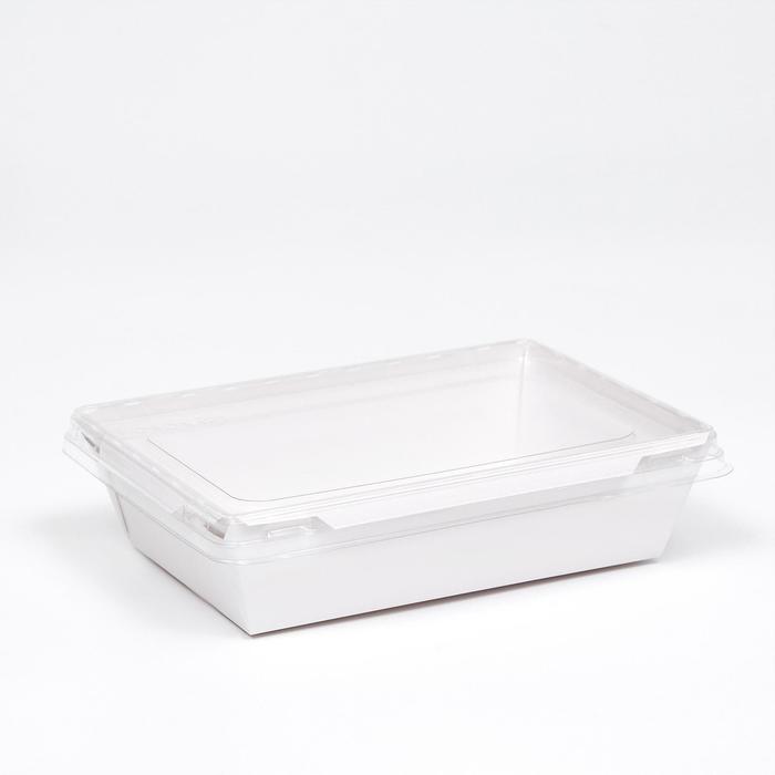 Контейнер с прозрачной крышкой, белый, 0,5 л, 16,5 х 12 х 4,5 см
Контейнер с прозрачной крышкой, белый, 0,5 л, 16,5 х 12 х 4,5 см