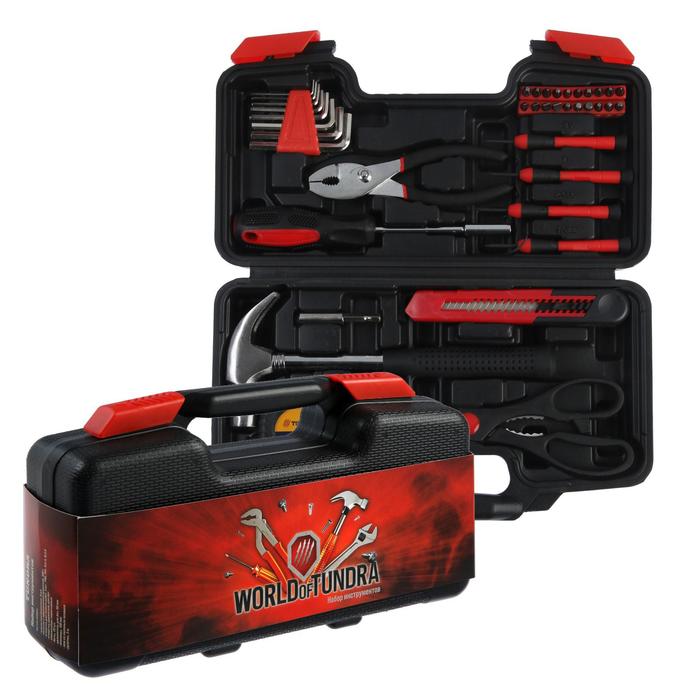 Набор инструментов в кейсе ТУНДРА, универсальный, подарочная упаковка, 39 предметов 
Набор инструментов в кейсе ТУНДРА, универсальный, подарочная упаковка, 39 предметов