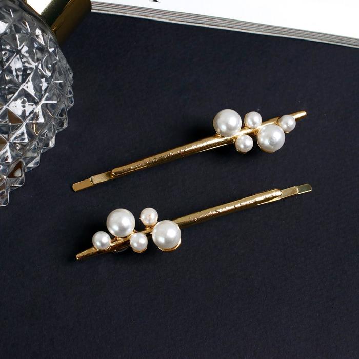 Невидимка для волос "Миа" (набор 2 шт) бусинки, 6,5 см, золотисто-белый
Невидимка для волос "Миа" (набор 2 шт) бусинки, 6,5 см, золотисто-белый