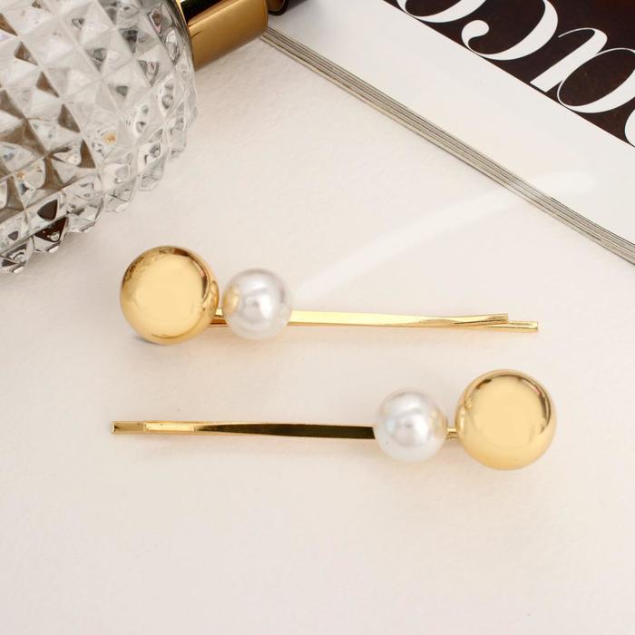 Невидимка для волос "Миа" (набор 2 шт) шарики, 6,5 см, золотисто-белый
Невидимка для волос "Миа" (набор 2 шт) шарики, 6,5 см, золотисто-белый