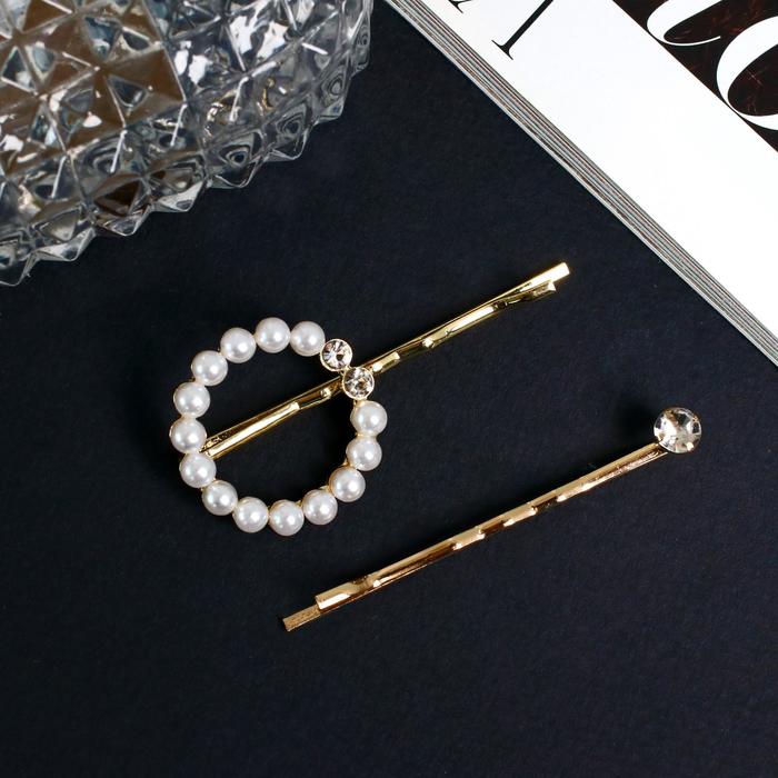 Невидимка для волос "Миа" (набор 2 шт) бусинки, 5,5 см, золотисто-белый
Невидимка для волос "Миа" (набор 2 шт) бусинки, 5,5 см, золотисто-белый