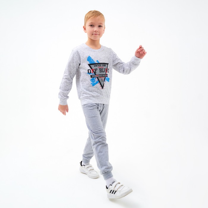 Свитшот для мальчика НАЧЁС, цвет белый меланж, рост 140 см
Свитшот для мальчика НАЧЁС, цвет белый меланж, рост 140 см