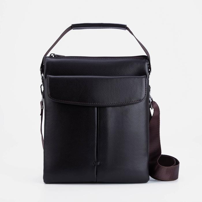 Сумка мужская, 3 отдела на молнии, наружный карман, визитница, цвет коричневый
Сумка мужская, 3 отдела на молнии, наружный карман, визитница, цвет коричневый