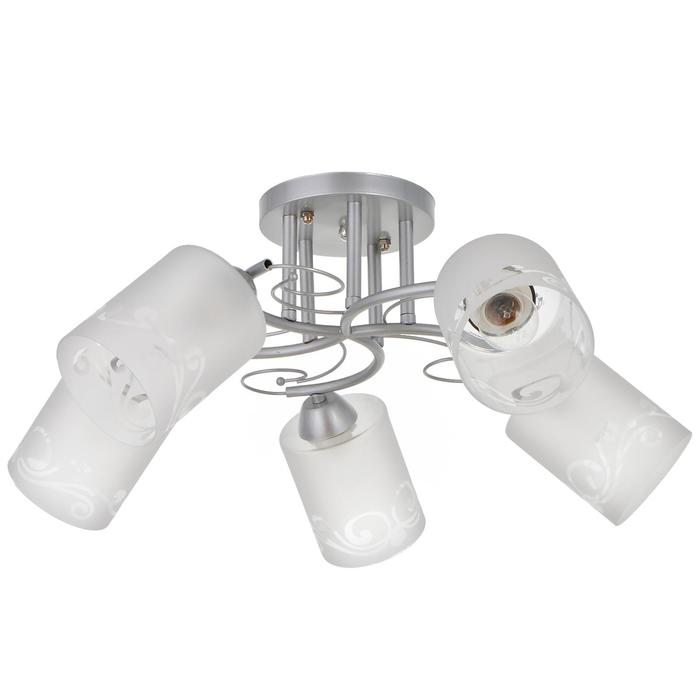 Люстра 1082/5SL 40Вт Е27 серебро 54х54х24 см
Люстра 1082/5SL 40Вт Е27 серебро 54х54х24 см