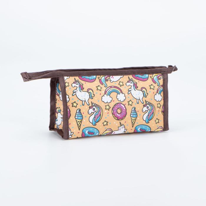Косметичка на молнии, цвет бежевый
Косметичка на молнии, цвет бежевый