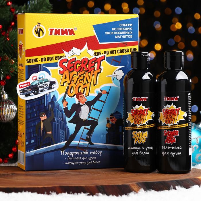 Подарочный набор «Тими» Secret Agent 001: шампунь для волос, 250 мл + гель для душа, 250 мл + магнит
Подарочный набор «Тими» Secret Agent 001: шампунь для волос, 250 мл + гель для душа, 250 мл + магнит