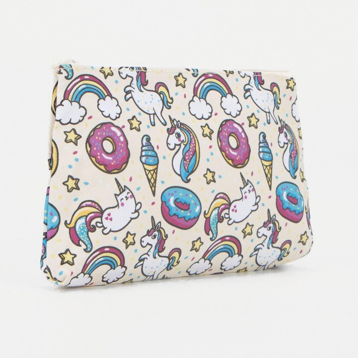 Косметичка на молнии, цвет белый/разноцветный
Косметичка на молнии, цвет белый/разноцветный