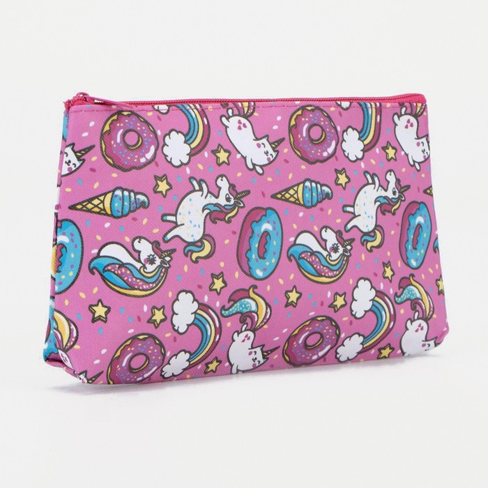 Косметичка на молнии, цвет розовый
Косметичка на молнии, цвет розовый