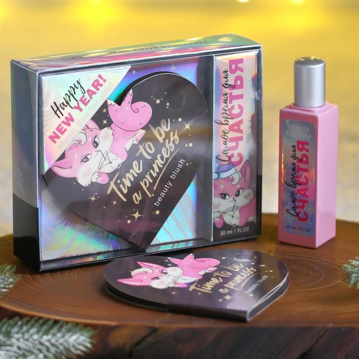 Набор «Happy New Year»: парфюм (30 мл), румяна
Набор «Happy New Year»: парфюм (30 мл), румяна