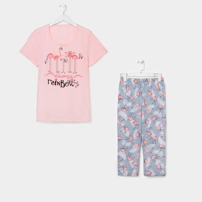 Комплект женский (толстовка/бермуды) цвет розовый/серый, размер 48
Комплект женский (толстовка/бермуды) цвет розовый/серый, размер 48