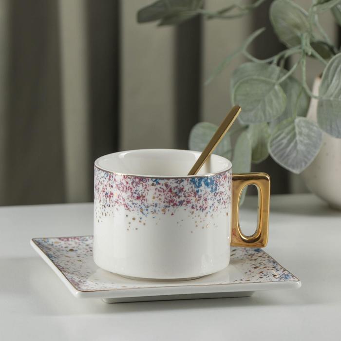 Кофейная пара «Брызги», чашка 200 мл, блюдце d=13 см, ложка
Кофейная пара «Брызги», чашка 200 мл, блюдце d=13 см, ложка