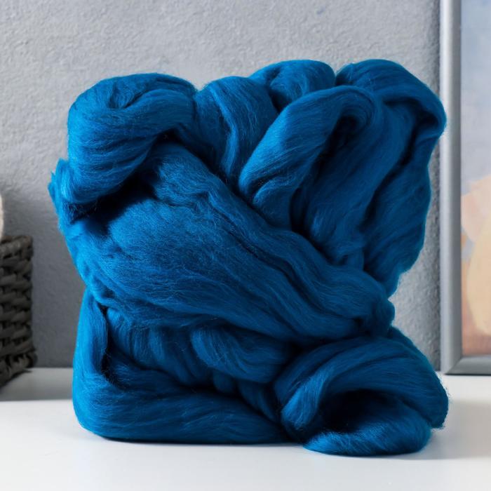 Гребенная лента 100% тонкая мериносовая шерсть 100гр (14 морская волна)
Гребенная лента 100% тонкая мериносовая шерсть 100гр (14 морская волна)