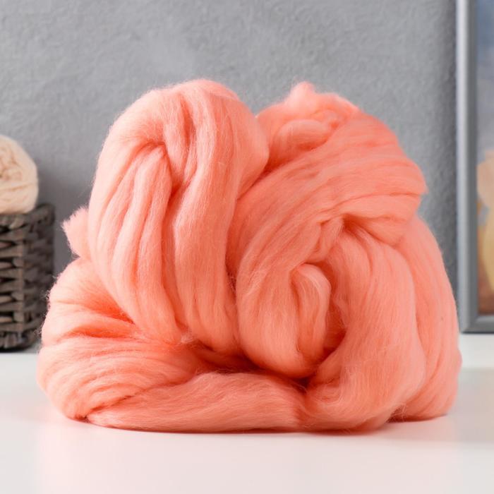 Гребенная лента 100% тонкая мериносовая шерсть 100гр (18 персик)
Гребенная лента 100% тонкая мериносовая шерсть 100гр (18 персик)