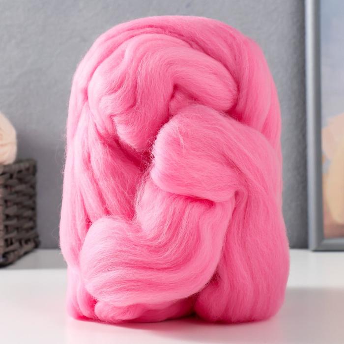 Гребенная лента 100% тонкая мериносовая шерсть 100гр (76 розовый бутон)
Гребенная лента 100% тонкая мериносовая шерсть 100гр (76 розовый бутон)