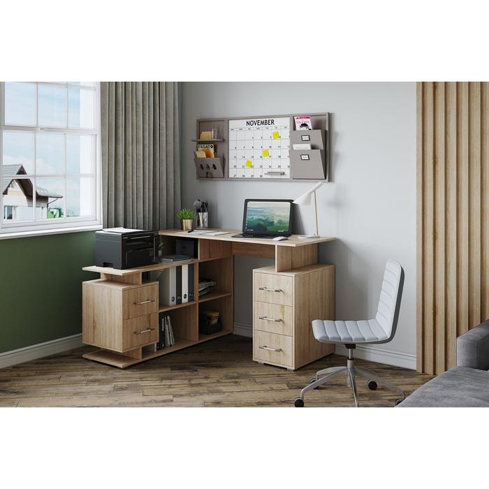 Стол компьютерный Оскар 9, 1400х580х1400, Дуб сонома
Стол компьютерный Оскар 9, 1400х580х1400, Дуб сонома