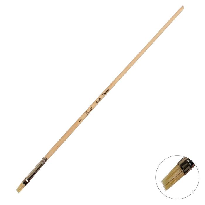 Кисть "Сонет" № 1, щетина, плоская, длинная ручка, d=5 мм, покрытая лаком
Кисть "Сонет" № 1, щетина, плоская, длинная ручка, d=5 мм, покрытая лаком